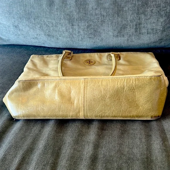 Vintage Tory Burch Leather Tote Bag - Picture 3 of 16